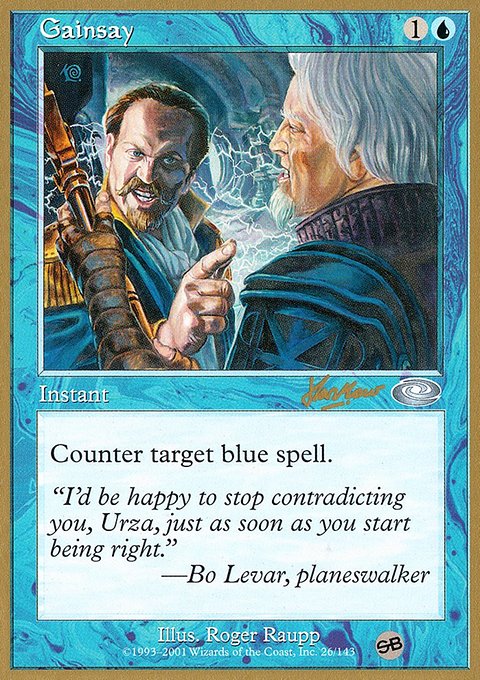 Gainsay, World Championship Decks 2002 #shh26sb, Magic: The Gathering card