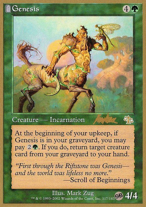 Genesis, World Championship Decks 2002 #bk117sb, Magic: The Gathering card