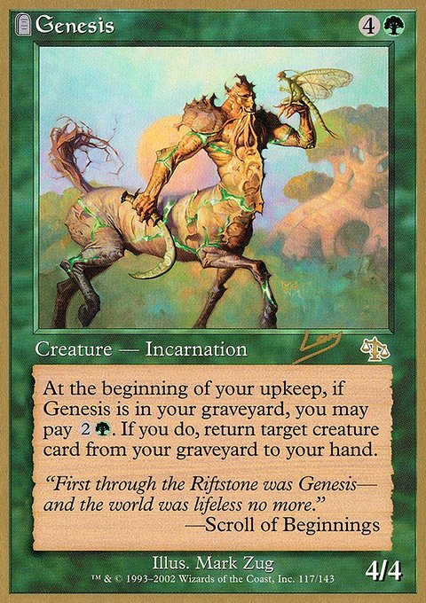 Genesis, World Championship Decks 2002 #rl117, Magic: The Gathering card
