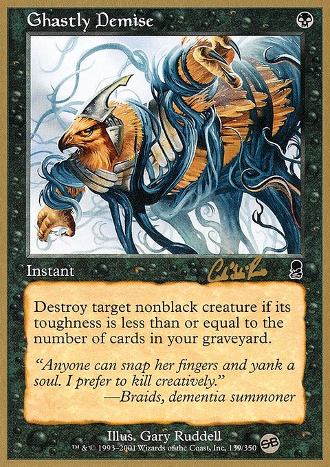 Ghastly Demise, World Championship Decks 2002 #cr139sb, Magic: The Gathering card