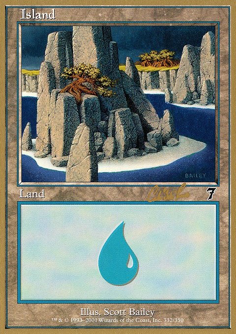 Island, World Championship Decks 2002 #cr332, Magic: The Gathering card