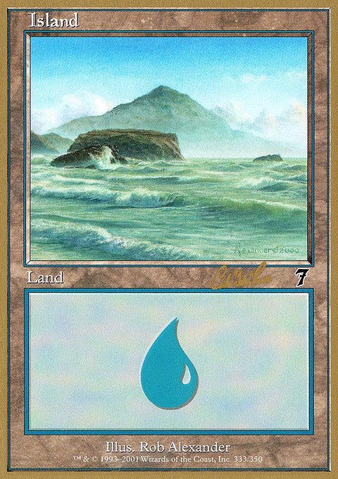 Island, World Championship Decks 2002 #cr333, Magic: The Gathering card