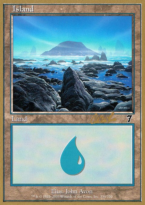 Island, World Championship Decks 2002 #cr334, Magic: The Gathering card