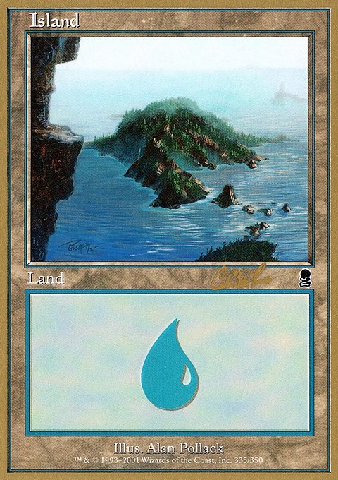 Island, World Championship Decks 2002 #cr335, Magic: The Gathering card