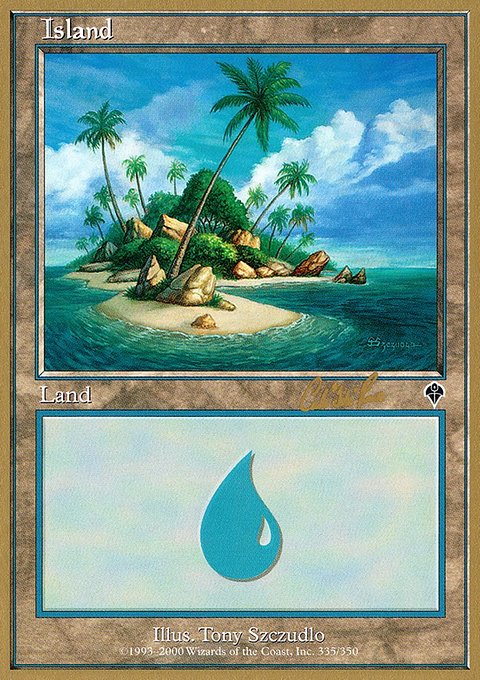 Island, World Championship Decks 2002 #cr335a, Magic: The Gathering card