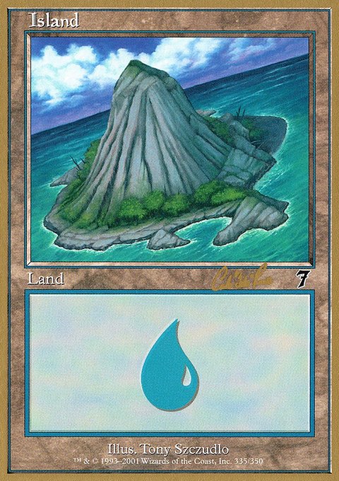 Island, World Championship Decks 2002 #cr335b, Magic: The Gathering card