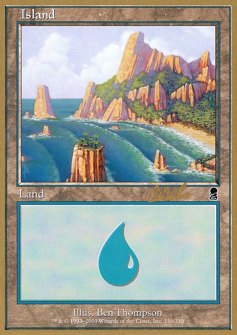 Island, World Championship Decks 2002 #cr336, Magic: The Gathering card