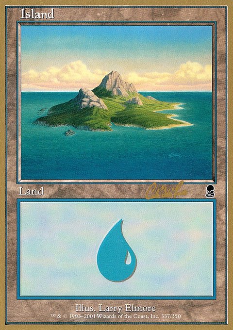 Island, World Championship Decks 2002 #cr337b, Magic: The Gathering card