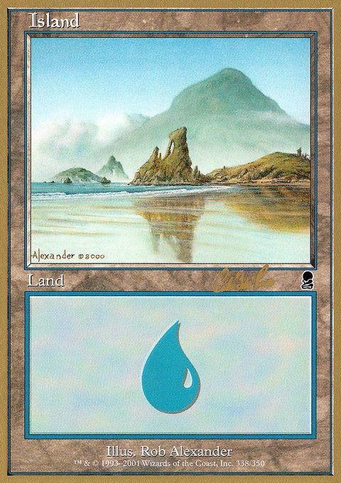 Island, World Championship Decks 2002 #cr338, Magic: The Gathering card