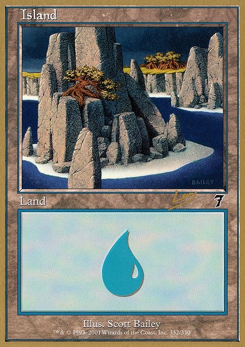 Island, World Championship Decks 2002 #rl332, Magic: The Gathering card