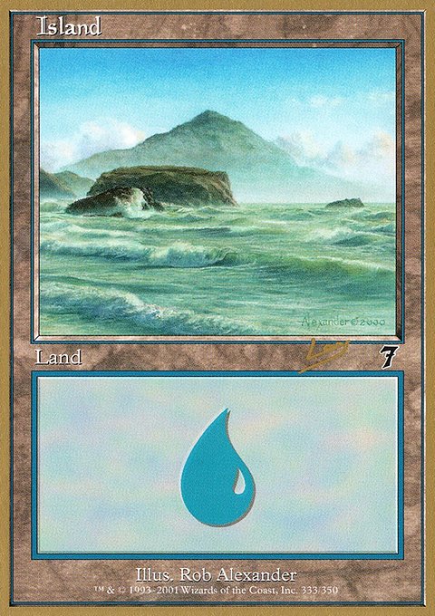 Island, World Championship Decks 2002 #rl333, Magic: The Gathering card