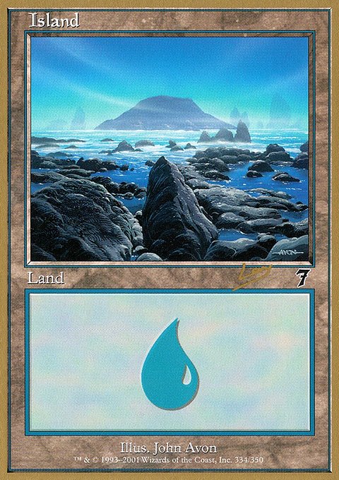 Island, World Championship Decks 2002 #rl334, Magic: The Gathering card