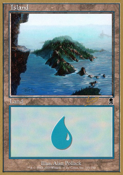Island, World Championship Decks 2002 #rl335, Magic: The Gathering card