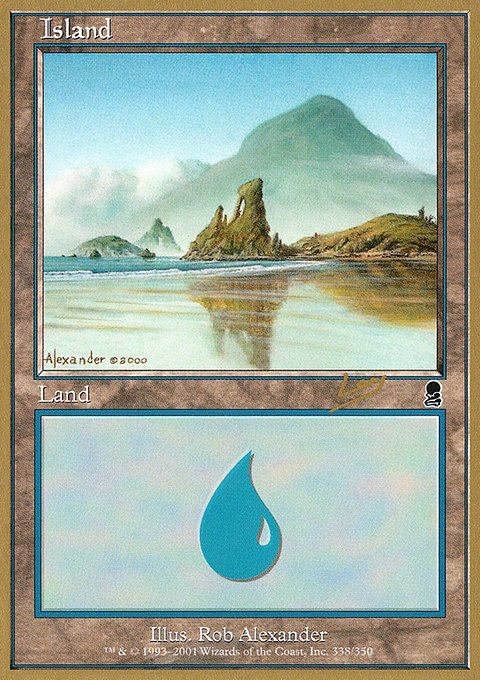 Island, World Championship Decks 2002 #rl338, Magic: The Gathering card