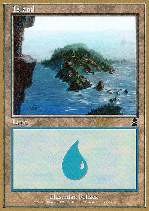 Island, World Championship Decks 2002 #shh335, Magic: The Gathering card