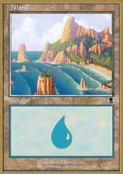 Island, World Championship Decks 2002 #shh336a, Magic: The Gathering card
