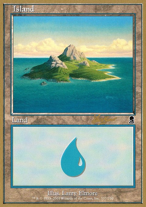 Island, World Championship Decks 2002 #shh337, Magic: The Gathering card