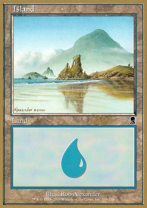 Island, World Championship Decks 2002 #shh338, Magic: The Gathering card