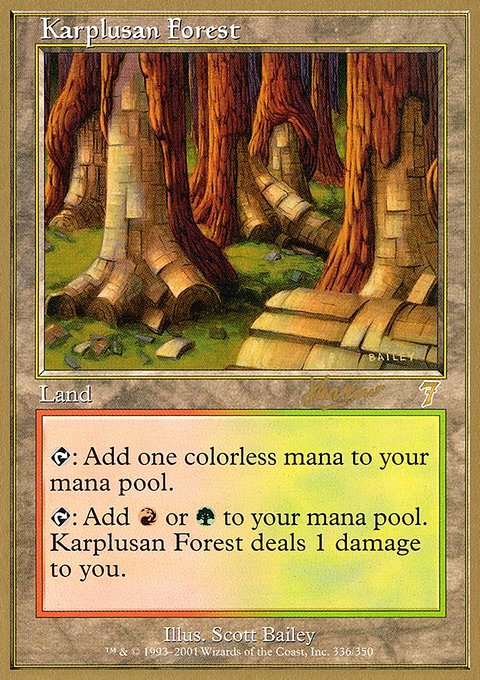 Karplusan Forest, World Championship Decks 2002 #shh336, Magic: The Gathering card