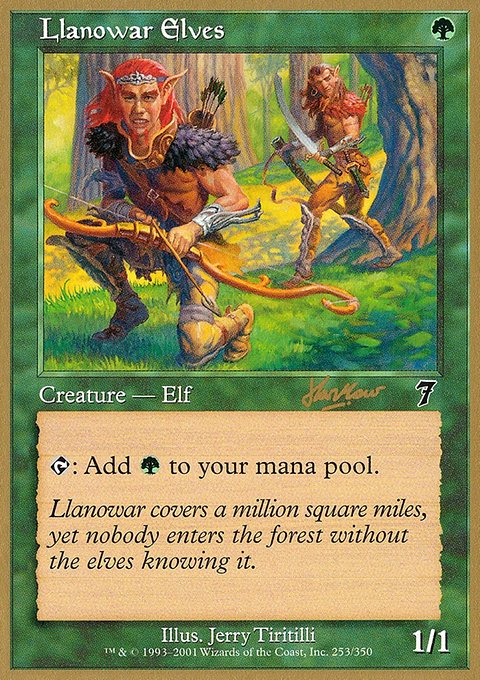 Llanowar Elves, World Championship Decks 2002 #shh253, Magic: The Gathering card