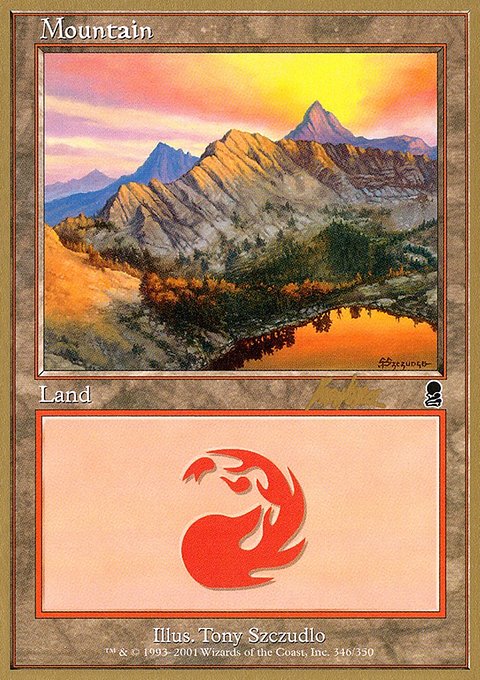 Mountain, World Championship Decks 2002 #bk346, Magic: The Gathering card
