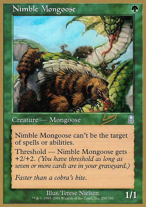 Nimble Mongoose, World Championship Decks 2002 #rl258, Magic: The Gathering card