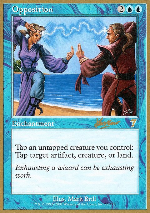 Opposition, World Championship Decks 2002 #shh92, Magic: The Gathering card