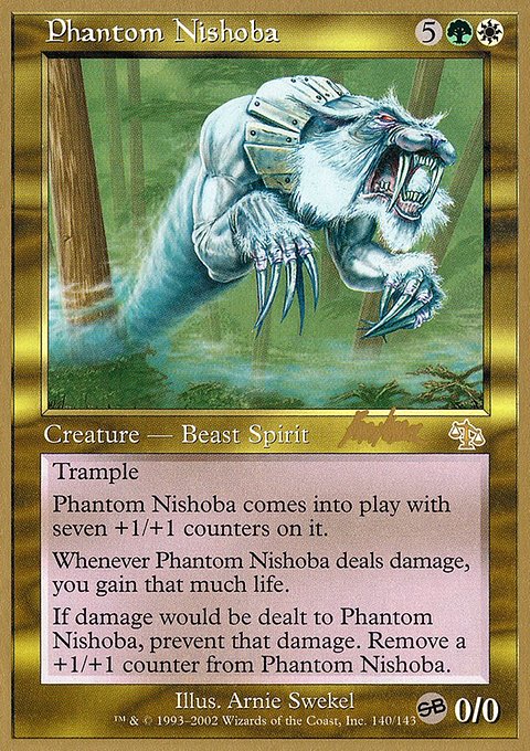 Phantom Nishoba, World Championship Decks 2002 #bk140sb, Magic: The Gathering card