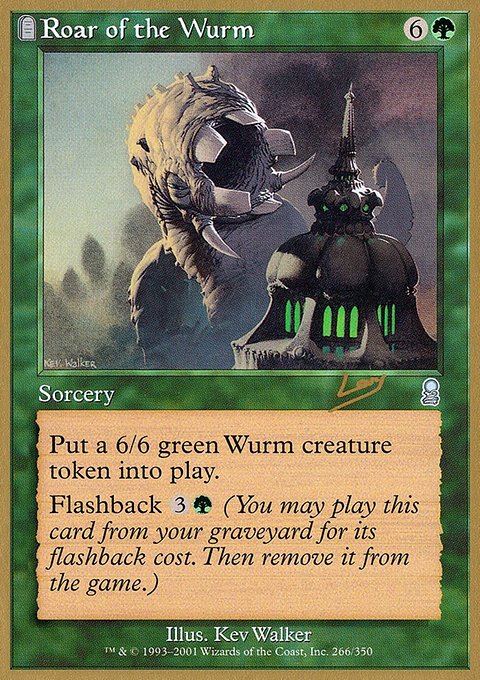 Roar of the Wurm, World Championship Decks 2002 #rl266, Magic: The Gathering card
