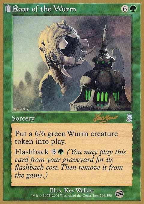 Roar of the Wurm, World Championship Decks 2002 #shh266sb, Magic: The Gathering card