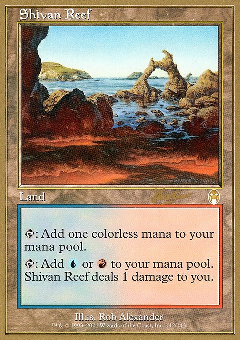 Shivan Reef, World Championship Decks 2002 #shh142, Magic: The Gathering card