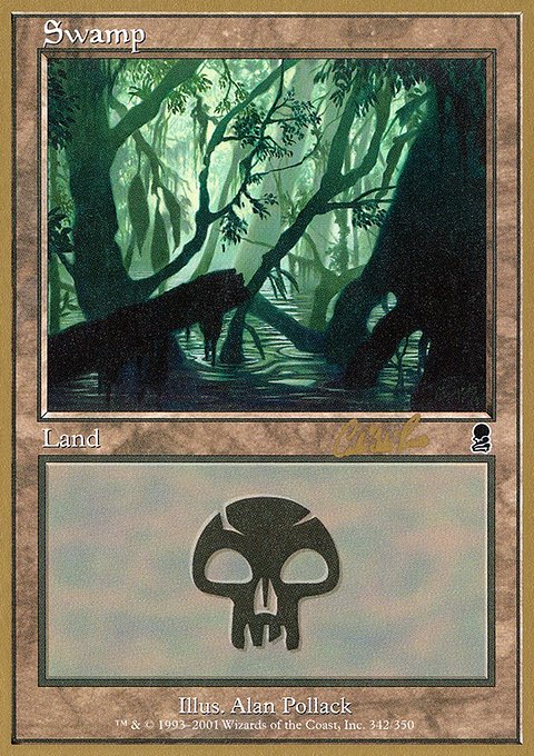 Swamp, World Championship Decks 2002 #cr342, Magic: The Gathering card