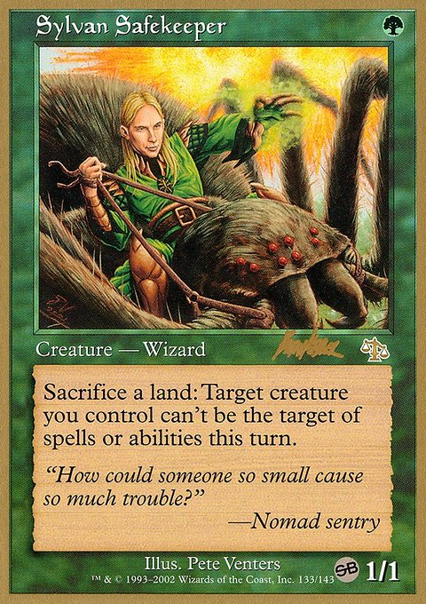 Sylvan Safekeeper, World Championship Decks 2002 #bk133sb, Magic: The Gathering card