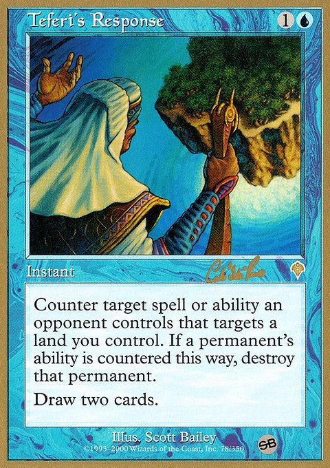 Teferi's Response, World Championship Decks 2002 #cr78sb, Magic: The Gathering card