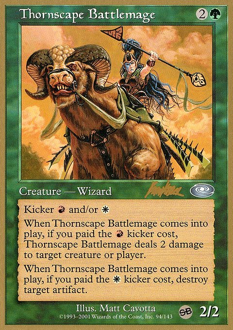 Thornscape Battlemage, World Championship Decks 2002 #bk94sb, Magic: The Gathering card