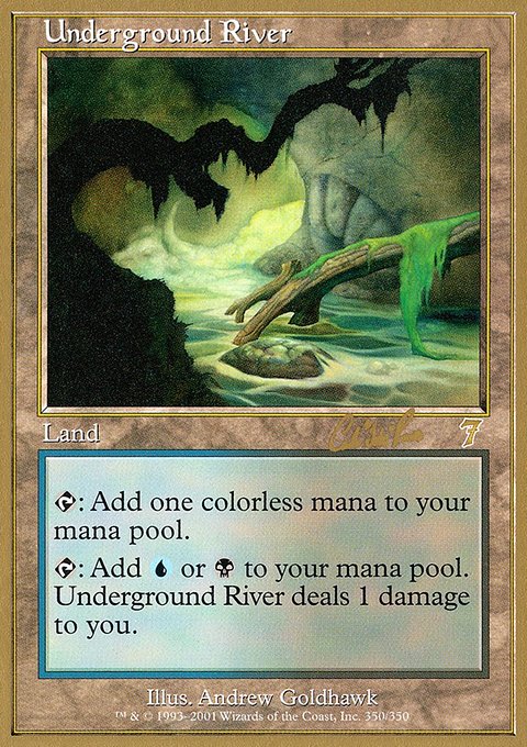 Underground River, World Championship Decks 2002 #cr350, Magic: The Gathering card
