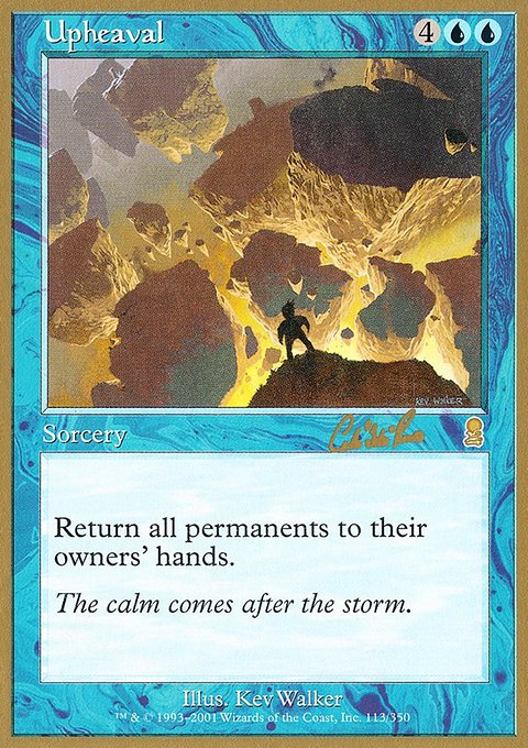 Upheaval, World Championship Decks 2002 #cr113, Magic: The Gathering card