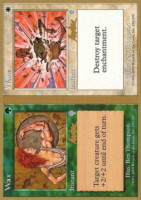 Wax // Wane, World Championship Decks 2002 #bk296, Magic: The Gathering card