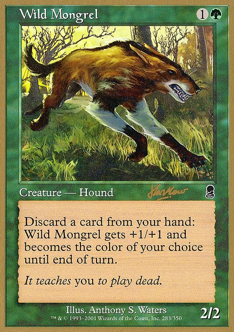 Wild Mongrel, World Championship Decks 2002 #shh283, Magic: The Gathering card