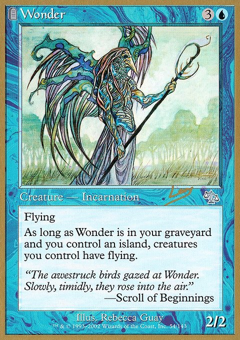 Wonder, World Championship Decks 2002 #rl54, Magic: The Gathering card
