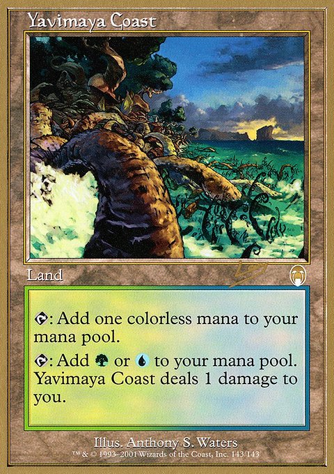 Yavimaya Coast, World Championship Decks 2002 #rl143, Magic: The Gathering card