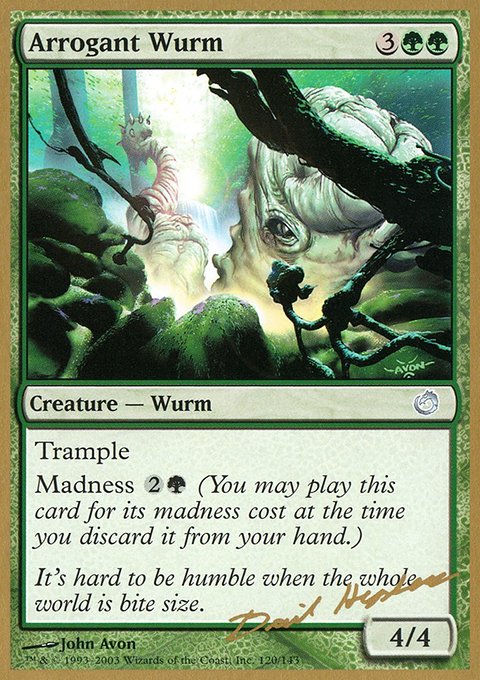 Arrogant Wurm, World Championship Decks 2003 #dh120, Magic: The Gathering card