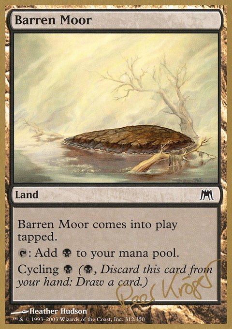Barren Moor, World Championship Decks 2003 #pk312, Magic: The Gathering card
