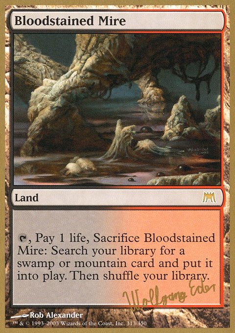 Bloodstained Mire, World Championship Decks 2003 #we313, Magic: The Gathering card