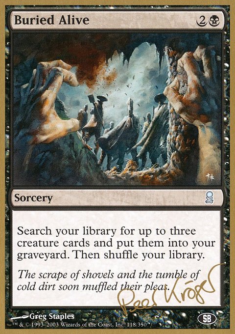 Buried Alive, World Championship Decks 2003 #pk118sb, Magic: The Gathering card