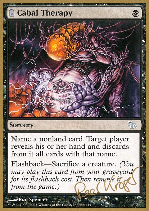 Cabal Therapy, World Championship Decks 2003 #pk62, Magic: The Gathering card