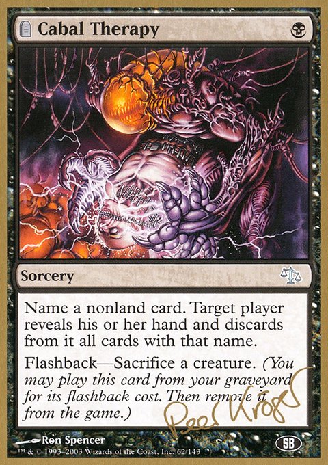 Cabal Therapy, World Championship Decks 2003 #pk62sb, Magic: The Gathering card