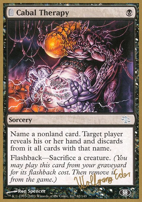 Cabal Therapy, World Championship Decks 2003 #we62sb, Magic: The Gathering card