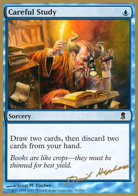 Careful Study, World Championship Decks 2003 #dh70, Magic: The Gathering card