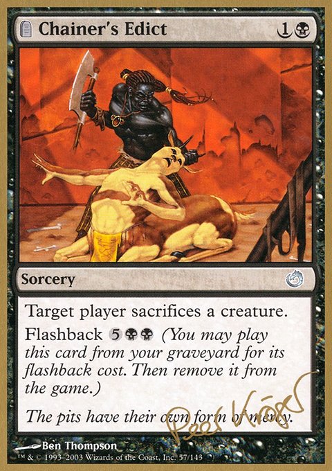 Chainer's Edict, World Championship Decks 2003 #pk57, Magic: The Gathering card